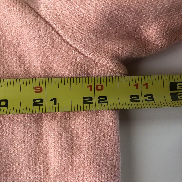 Rafaela Peach Open Front Cardigan Duster Rolled Sleeves - Picture 6 of 13